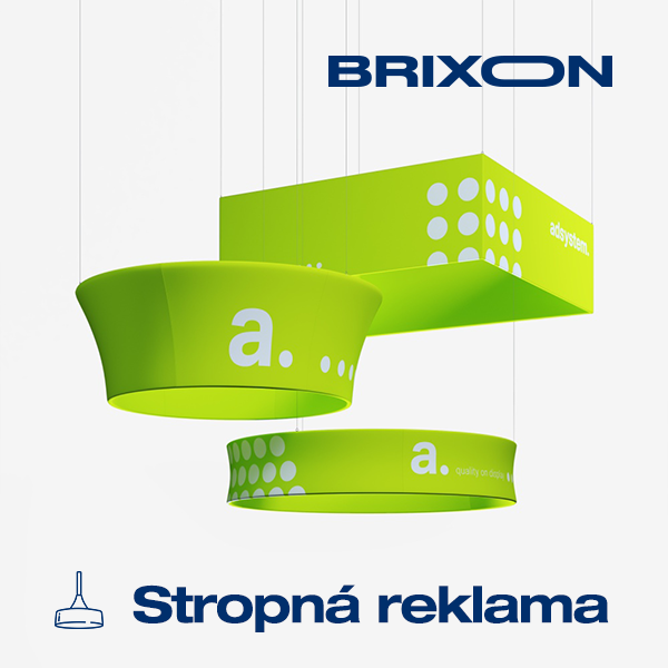 Stropná reklama Brixon